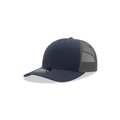 Decky-5019-Youth 6 Panel Mid Profile Structured Cotton Trucker