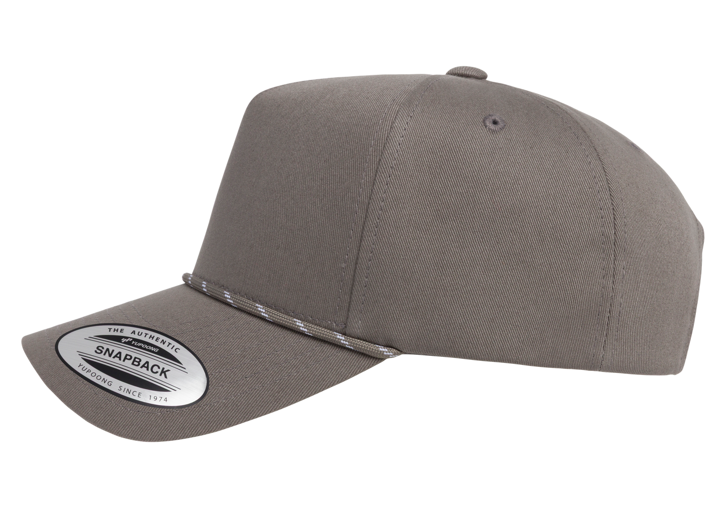 Flexfit House YP Classics Retro Cotton Blend 5-Panel Snapback Cap with Braided Rope