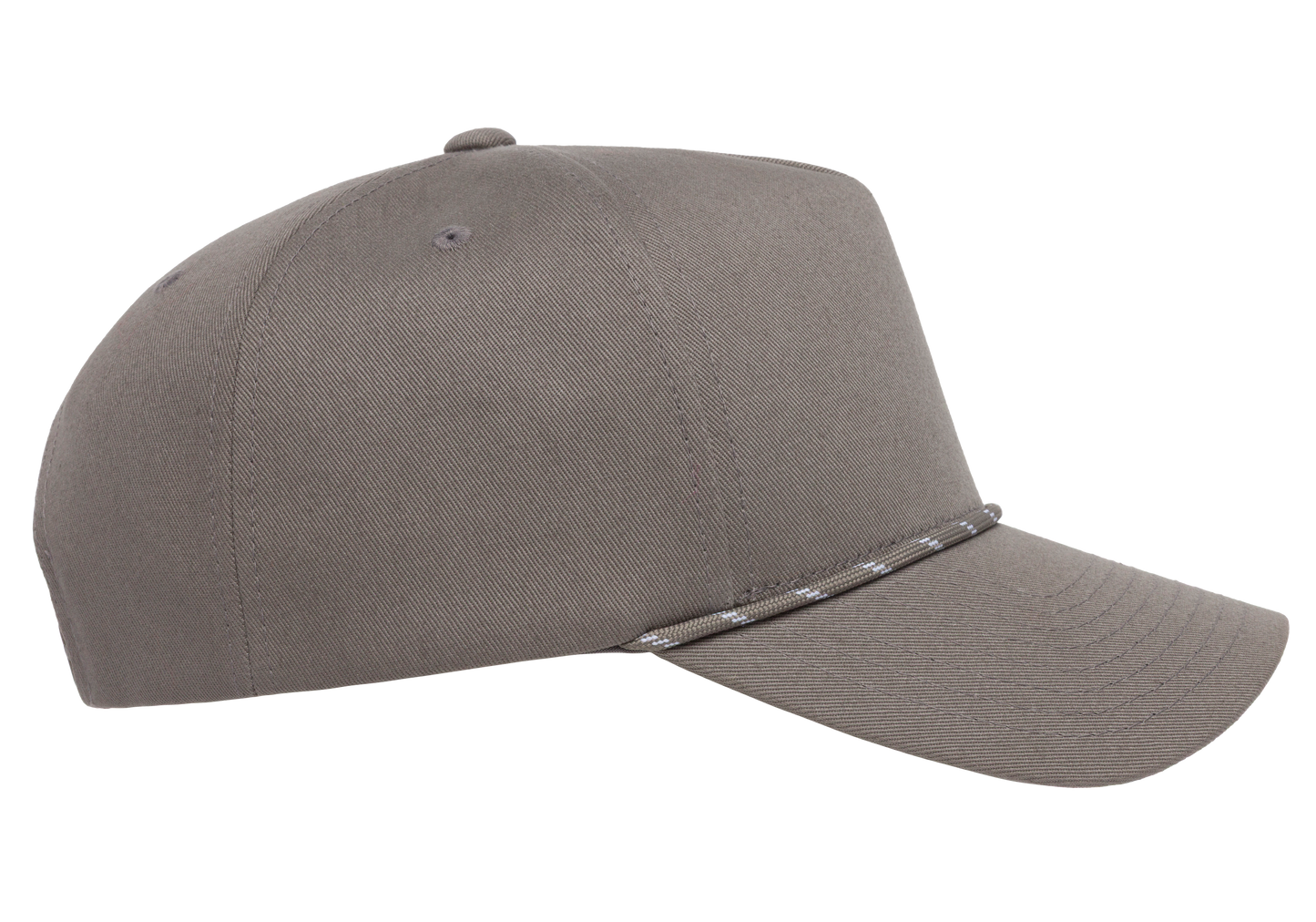 Flexfit House YP Classics Retro Cotton Blend 5-Panel Snapback Cap with Braided Rope