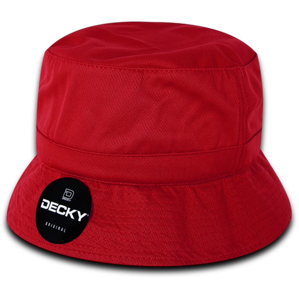 Decky-5110-Relaxed Mesh Buckets - RED