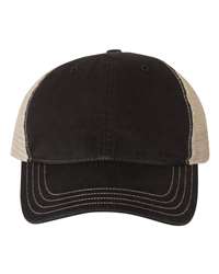 Richardson 111 Garment-Washed Trucker Cap, Mesh Back