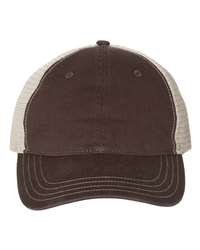 Richardson 111 Garment-Washed Trucker Cap, Mesh Back