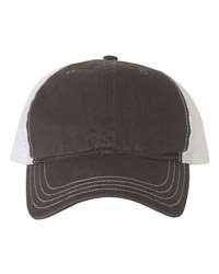 Richardson 111 Garment-Washed Trucker Cap, Mesh Back