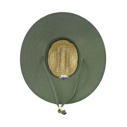 Decky-528-Mat Straw Lifeguard Hat
