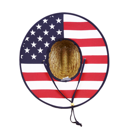 Decky-528-Mat Straw Lifeguard Hat