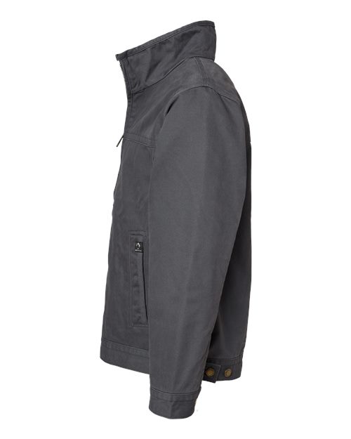 DRI DUCK 5028T Men's Tall Maverick Boulder Cloth™ Jacket with Blanket Lining - Charcoal - DirectSide