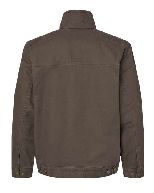 DRI DUCK 5028T Men's Tall Maverick Boulder Cloth™ Jacket with Blanket Lining - Tobacco - Back
