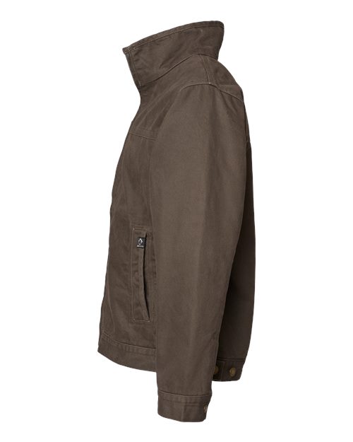 DRI DUCK 5028T Men's Tall Maverick Boulder Cloth™ Jacket with Blanket Lining - Tobacco - DirectSide