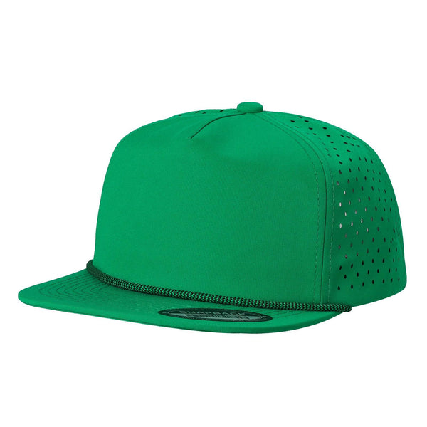 5WPR-5PANEL WATER PROOF HAT WITH ROPE - K.GREEN