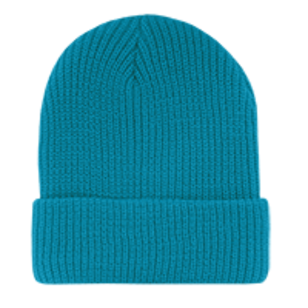 Decky GI Watch Cap – Cuffed Knit Beanie Hat | 600 - Teal