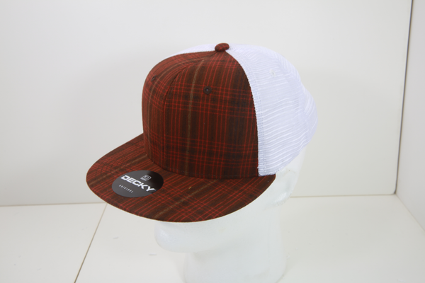 Decky-206-6 Panel Low Profile Structured Acrylic/Polyester Cap - 206