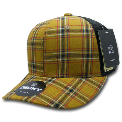 Decky-207-6 Panel Mid Profile Structured Acrylic/Polyester Cap