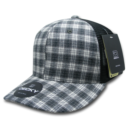 Decky-214-6 Panel Low Profile Structured Cotton Trucker