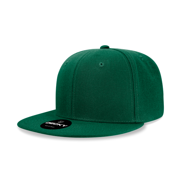Decky-6020-6 Panel High Profile Structured Acrylic/Polyester Snapback - Forest