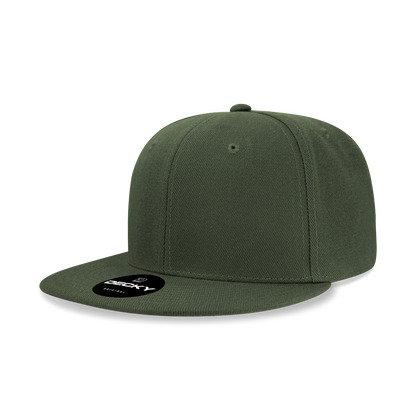Decky-6020-6 Panel High Profile Structured Acrylic/Polyester Snapback