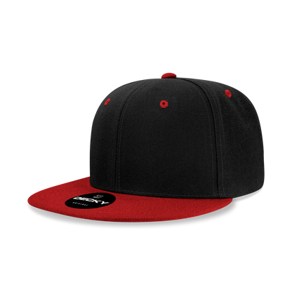 Decky-6020-6 Panel High Profile Structured Acrylic/Polyester Snapback