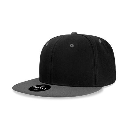 Decky-6020-6 Panel High Profile Structured Acrylic/Polyester Snapback