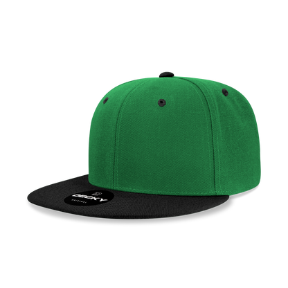 Decky-6020-6 Panel High Profile Structured Acrylic/Polyester Snapback