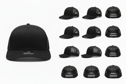 Decky 6021 Classic Trucker Hat — 6-Panel Mid-Profile Structured Mesh Snapback