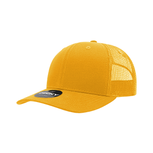 Decky 6021 Classic Trucker Hat — 6-Panel Mid-Profile Structured Mesh Snapback
