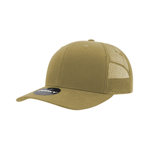 Decky 6021 Classic Trucker Hat — 6-Panel Mid-Profile Structured Mesh Snapback