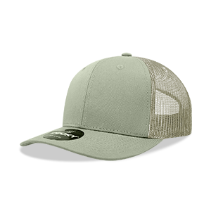 Decky 6021 Classic Trucker Hat — 6-Panel Mid-Profile Structured Mesh Snapback - Loden