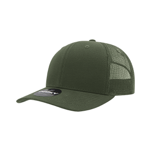 Decky 6021 Classic Trucker Hat — 6-Panel Mid-Profile Structured Mesh Snapback