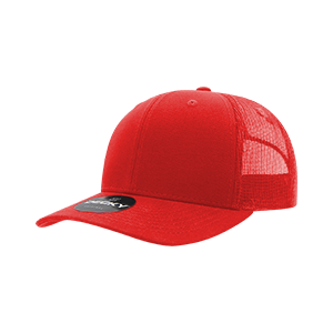 Decky 6021 Classic Trucker Hat — 6-Panel Mid-Profile Structured Mesh Snapback