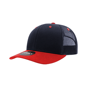 Decky 6021 Classic Trucker Hat — 6-Panel Mid-Profile Structured Mesh Snapback