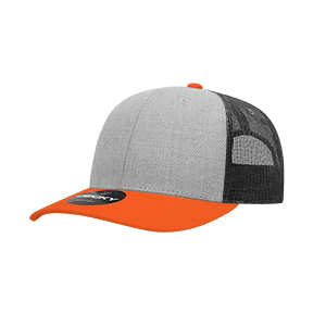 Decky 6021 Classic Trucker Hat — 6-Panel Mid-Profile Structured Mesh Snapback