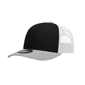 Decky 6021 Classic Trucker Hat — 6-Panel Mid-Profile Structured Mesh Snapback