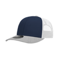 HeatherGrey/Navy/White