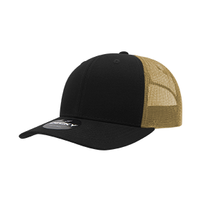 Decky 6021 Classic Trucker Hat — 6-Panel Mid-Profile Structured Mesh Snapback
