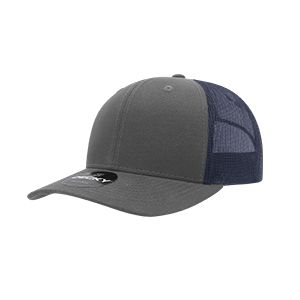 Decky 6021 Classic Trucker Hat — 6-Panel Mid-Profile Structured Mesh Snapback