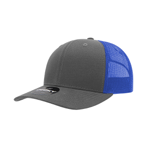 Decky 6021 Classic Trucker Hat — 6-Panel Mid-Profile Structured Mesh Snapback