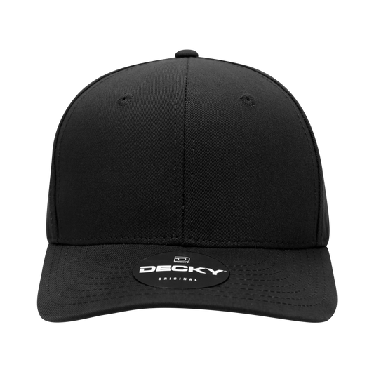 Decky-6022-6 Panel Mid Profile Structured Cotton Blend Cap
