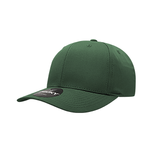 Decky-6022-6 Panel Mid Profile Structured Cotton Blend Cap - Forest