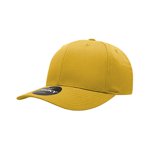 Decky-6022-6 Panel Mid Profile Structured Cotton Blend Cap - Gold