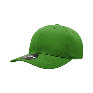 Decky-6022-6 Panel Mid Profile Structured Cotton Blend Cap - Kelly
