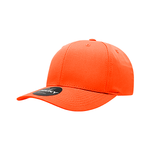 Decky-6022-6 Panel Mid Profile Structured Cotton Blend Cap - Orange