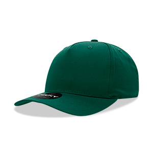 Decky-6024-5 Panel Mid Profile Structured Cotton Blend Cap - Forest
