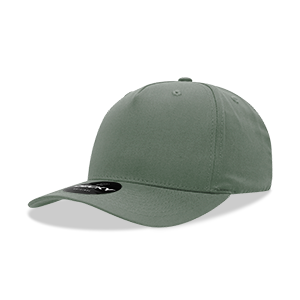 Decky-6024-5 Panel Mid Profile Structured Cotton Blend Cap