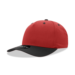 Decky-6024-5 Panel Mid Profile Structured Cotton Blend Cap