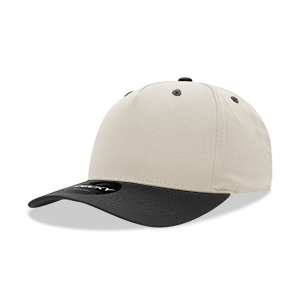 Decky-6024-5 Panel Mid Profile Structured Cotton Blend Cap