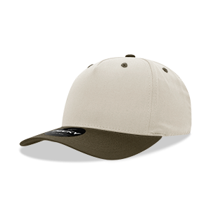 Decky-6024-5 Panel Mid Profile Structured Cotton Blend Cap