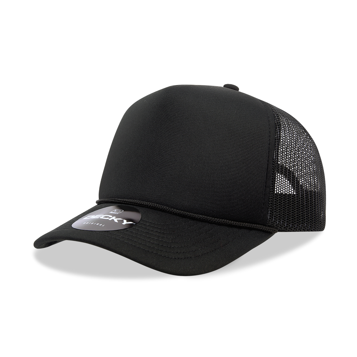 Decky-6025-5 Panel Mid Profile Structured Foam Trucker Hat
