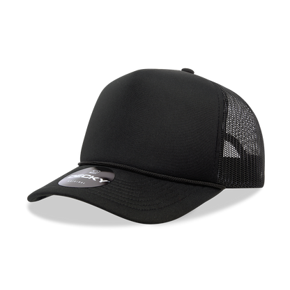 Decky-6025-5 Panel Mid Profile Structured Foam Trucker Hat