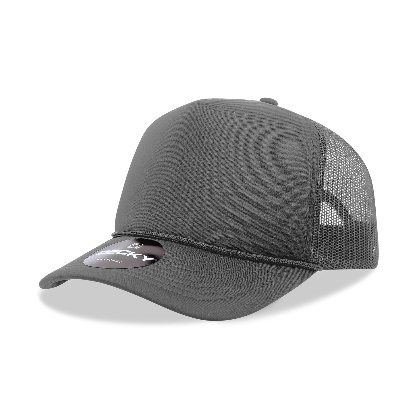 Decky-6025-5 Panel Mid Profile Structured Foam Trucker Hat