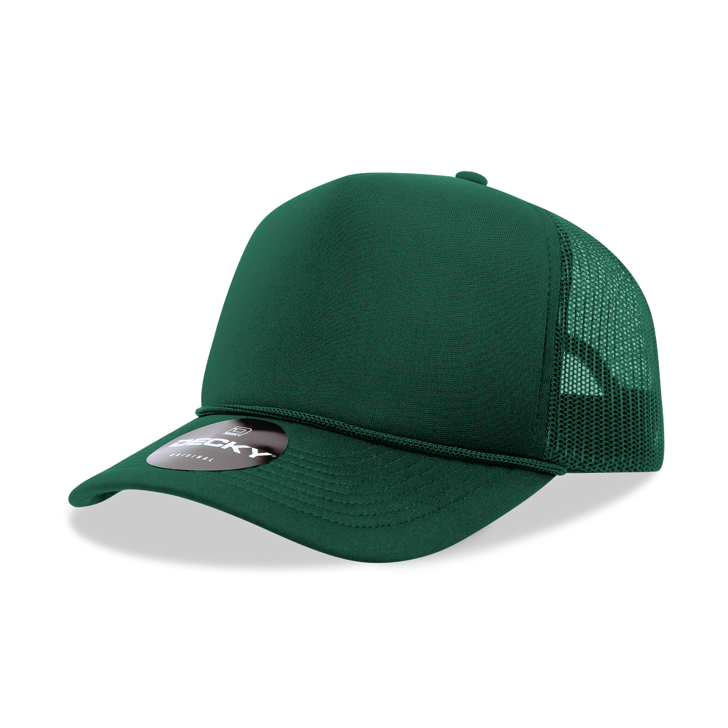 Decky-6025-5 Panel Mid Profile Structured Foam Trucker Hat