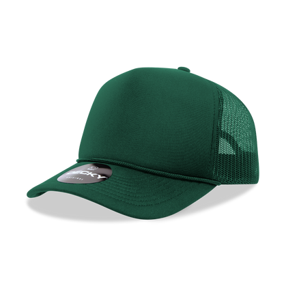 Decky-6025-5 Panel Mid Profile Structured Foam Trucker Hat